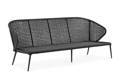Ravenna 3er Loungebank Aluminium