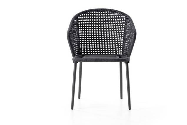 Ravenna Chaise de jardin empilable aluminium 5