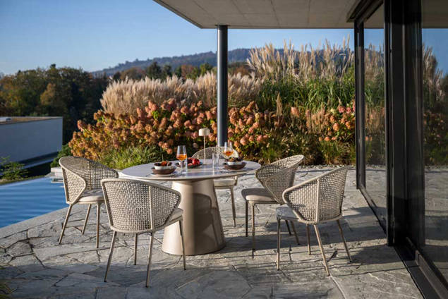 Ravenna Chaise de jardin empilable aluminium 2