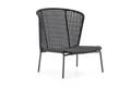 Ravenna Fauteuil lounge haut aluminium