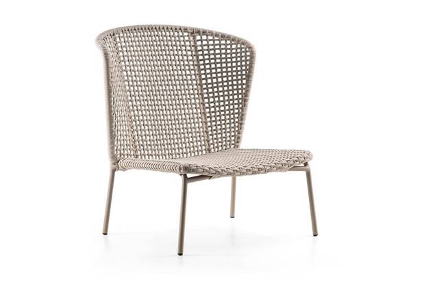 Ravenna Fauteuil lounge haut aluminium