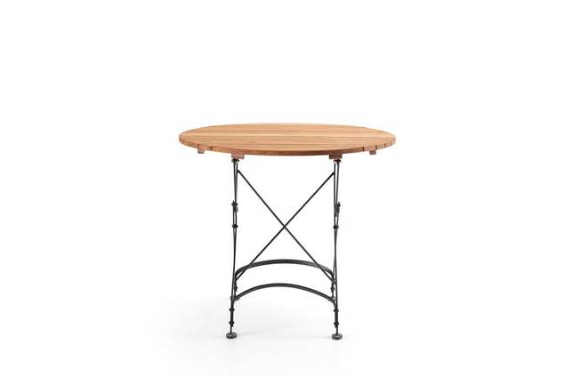 Rebecca Gartentisch klappbar Holz Ø 85 cm 1
