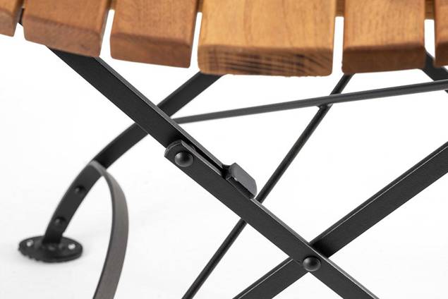 Rebecca Gartentisch klappbar Holz Ø 85 cm 4