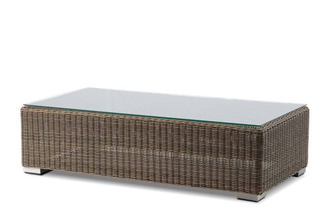Reviera Cube II Loungetisch Rattan