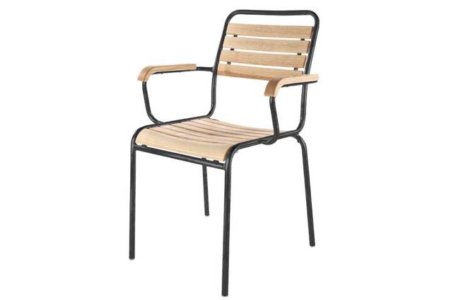 Rigi Chaise de jardin empilable acier