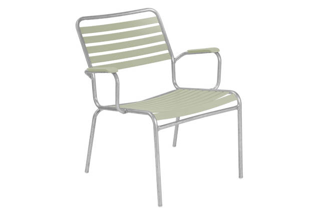 Rigi Fauteuil lounge empilable acier