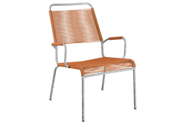 Rigi Fauteuil lounge empilable acier