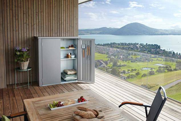 Romeo® Terrassenschrank Stahl 3