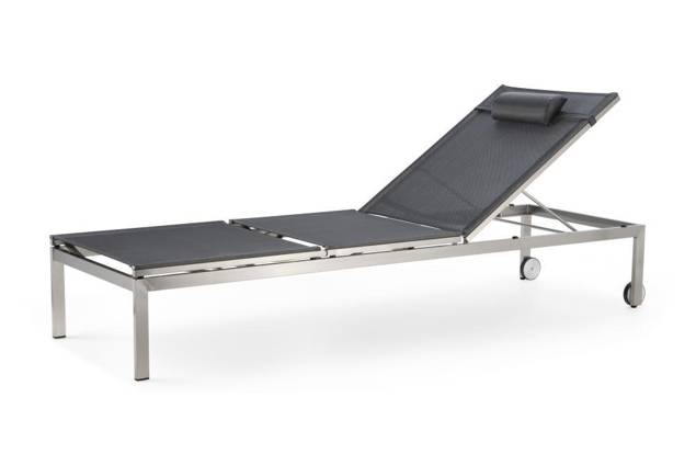 Rotterdam II Chaise longue acier inoxydable 1