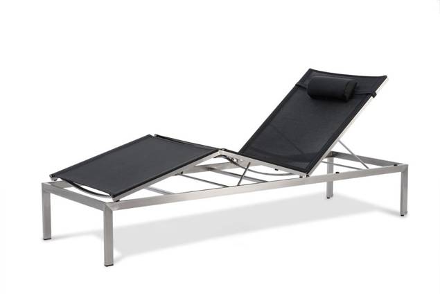 Rotterdam Chaise longue acier inoxydable