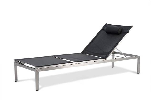 Rotterdam Chaise longue acier inoxydable 2