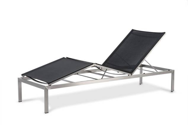 Rotterdam Chaise longue acier inoxydable 4