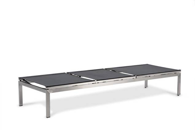 Rotterdam Chaise longue acier inoxydable 5