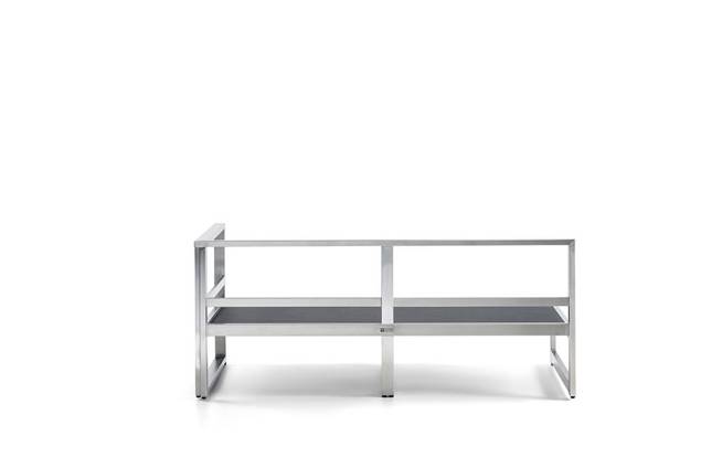 Rubin Banc lounge 2 places acier inoxydable 3