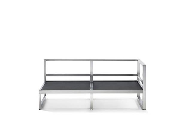 Rubin Banc lounge 2 places acier inoxydable 4