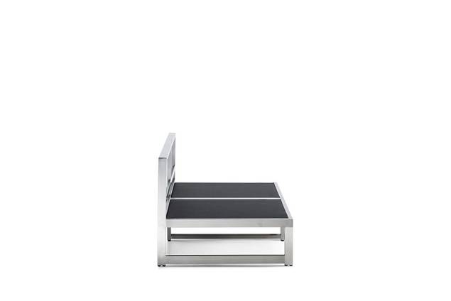 Rubin Banc de lounge 2 places acier inoxydable 3
