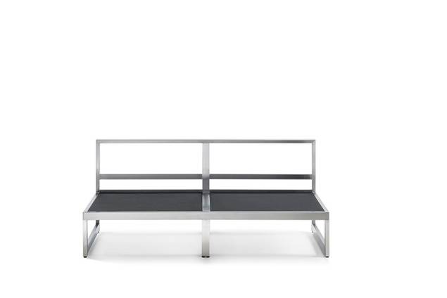 Rubin Banc de lounge 2 places acier inoxydable 5