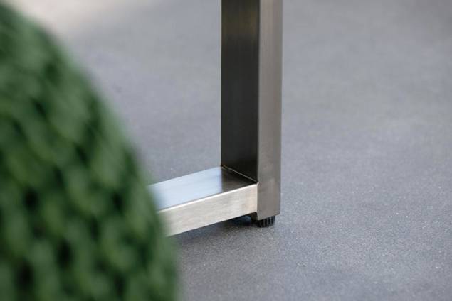 Rubin Banc de lounge 2 places acier inoxydable 9