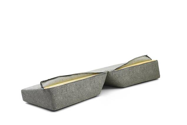 Rubin Loungeecke Edelstahl 10