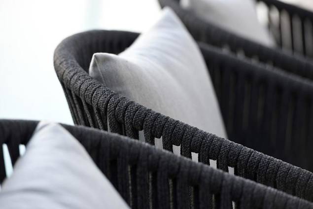 Rubin Loungeecke Edelstahl 16