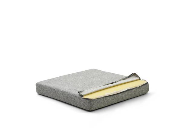 Rubin 3er Loungebank Edelstahl 7