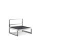 Rubin Loungesessel Edelstahl  1
