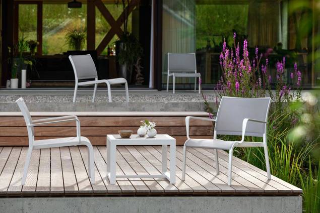 Rubin Loungetisch Aluminium 76x76 cm 2