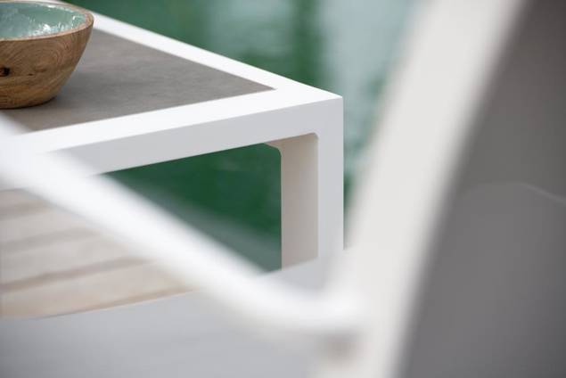 Rubin Loungetisch Aluminium 76x76 cm 4