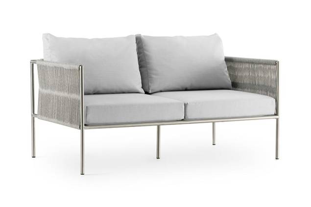 Rügen Ensemble lounge de jardin acier inoxydable 18