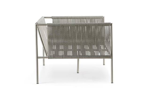 Rügen Ensemble lounge de jardin acier inoxydable 20