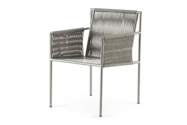 Rügen Chaise de jardin acier inoxydable