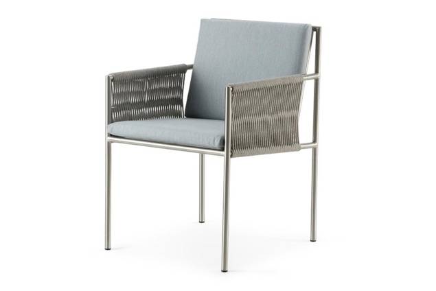 Rügen Chaise de jardin acier inoxydable 1