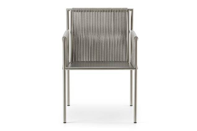 Rügen Chaise de jardin acier inoxydable 13