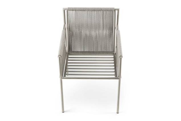 Rügen Chaise de jardin acier inoxydable 15