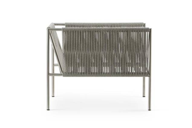 Rügen Fauteuil lounge acier inoxydable 2