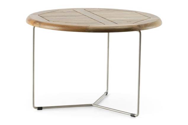 Rügen Table de salon ronde acier inoxydable Ø 70 cm 7