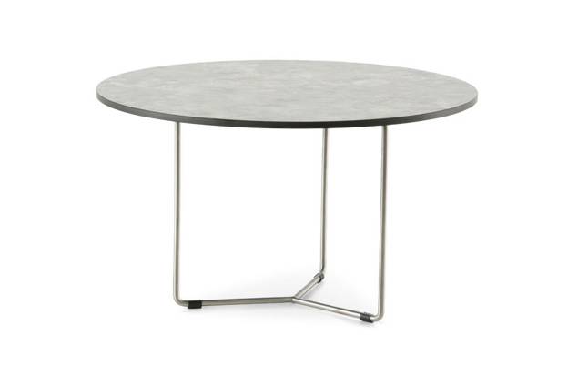Rügen Loungetisch rund Edelstahl, Höhe 45 cm Ø 80 cm 3