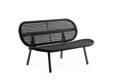 San Diego 2er Loungebank Aluminium