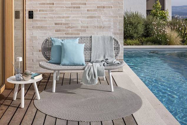 San Diego Banc de lounge 2 places aluminium 6