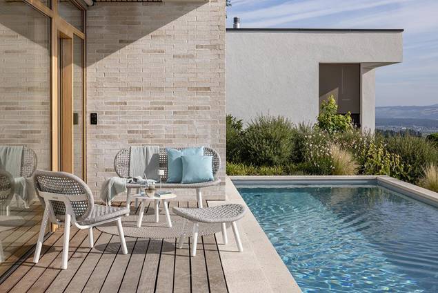 San Diego Loungehocker Aluminium 4