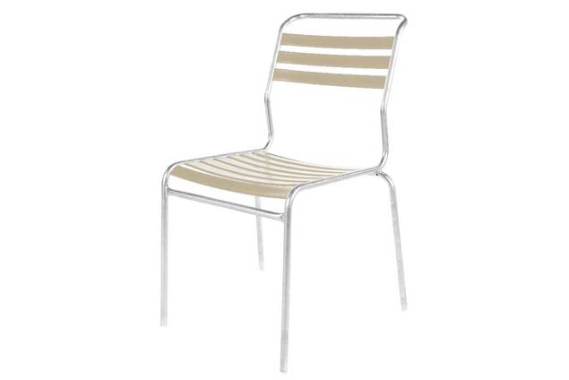 Säntis Chaise de jardin empilable acier