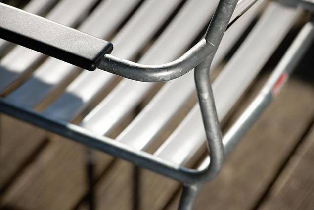 Säntis Gartenstuhl stapelbar Stahl 5