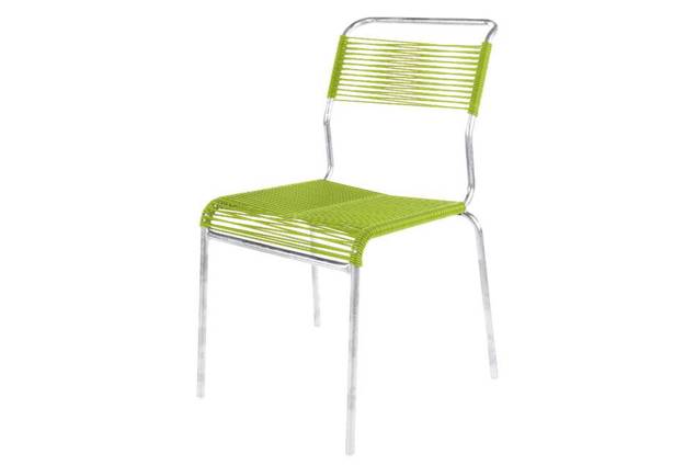 Säntis Chaise de jardin empilable acier