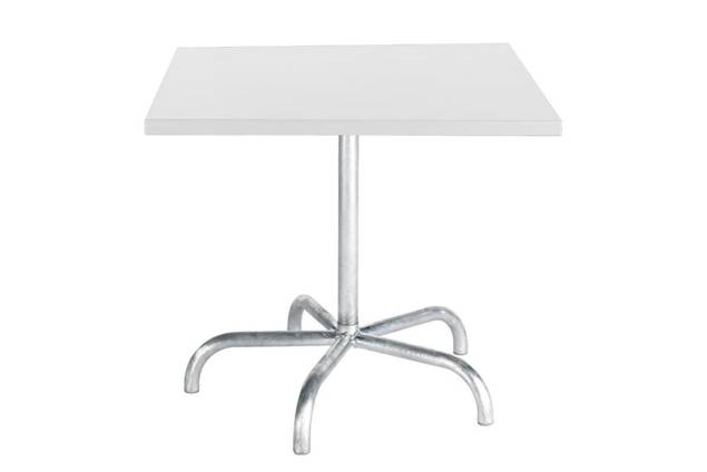 Säntis Table de jardin pliante acier 80x80 cm