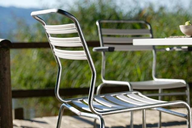 Säntis Table de jardin pliante acier 80x80 cm 1