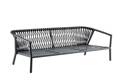 Seattle 2.5er Loungebank Aluminium 1
