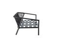 Seattle 2.5er Loungebank Aluminium 2