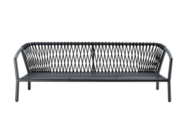 Seattle 2.5er Loungebank Aluminium 4