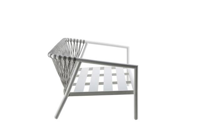 Seattle 2.5er Loungebank Aluminium 2