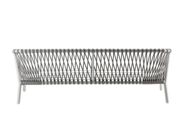 Seattle 2.5er Loungebank Aluminium 3